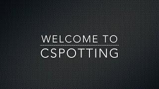 Welcome to CSpotting