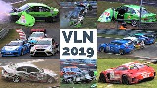 VLN Nürburgring Season Highlights 2019 - Best of Crashes, Moments & Action Compilation