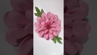 DIY Paper Ball dahlia (inspired) flower #diypaperflower #giantflowers #paperflowertutorial #diy