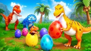 Crazy Trex Egg Hunt Adventure: Funny Dinosaurs Comedy Cartoons | Jurassic World Scene