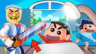 Shinchan Trying To Escape From Evil Dentist  | Roblox Evil Dentist Obby | Funny Game 