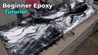 How to Make Black & Grey Marble Countertops with Epoxy