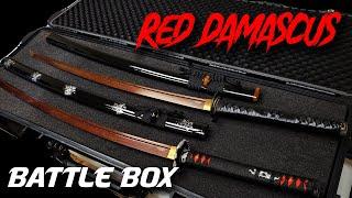 INSANE RED DAMASCUS KATANA BATTLE BOX!