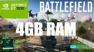 Battlefield 2042 on 4GB Ram | GT 1030 Can it Run ?