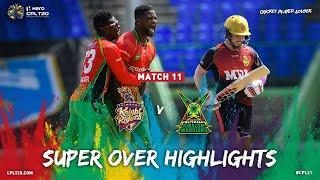 SUPER OVER! | Tribago Knight Riders vs Guyana Amazon Warriors | CPL 2021