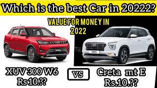 hyundai creta vs mahindra xuv300 new model 2022| comparison| price| mileage| features| review