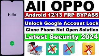 2024 All OPPO Android 12/13 FRP Bypass/Unlock Google Account Lock Without Pc Latest Security 2024