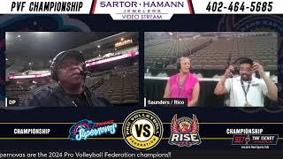 POSTGAME SHOW - Pro Volleyball Federation Championship - Omaha Supernovas VS Grand Rapids Rise