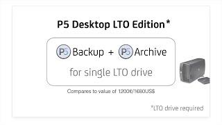 Archive & Backup to a Single LTO Drive: Archiware P5 Desktop LTO Edition