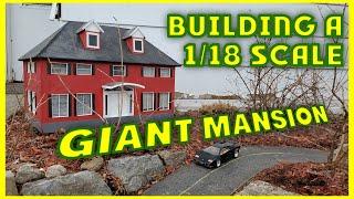 How I build a simple LUXURY MANSION House Model in 1/18 Scale!