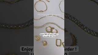 Gold Jewelry Use Code GIFT10 #giftideas #goldjewellery #jewelrygift #jewelry