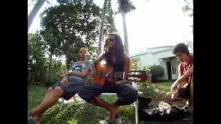 (GOPRO) - Mighty Lion - Ma chant' po li Jah Jah Acoustic freestyle (JANV2013).mp4