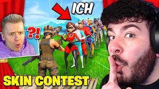 Ich gehe UNDERCOVER in ZYZTM's SKIN CONTEST und das GLAUBT MIR KEINER ... Fortnite