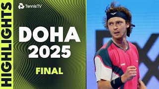 Andrey Rublev vs Jack Draper For The Doha Title | Doha 2025 Final Highlights