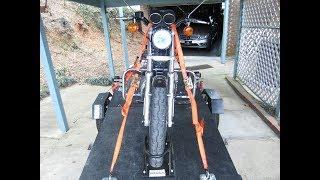 Turn a folding trailer into a motorcycle trailer