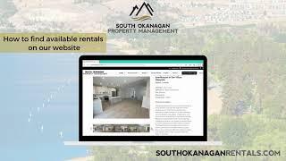 South Okanagan Property Management Available Rentals!