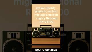 National RX-CS700 – The Mixtape Beast Before Streaming Took Over #cassetteplayer #retrotech #shorts