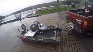 Pelican Bass Raider Fishing at Cross Creek Lake Pa (Motor Breaks)