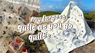 THE LARGEST QUILT AS YOU GO QUILTS I HAVE EVER MADE: Quilt as you go Chronicles ep 5