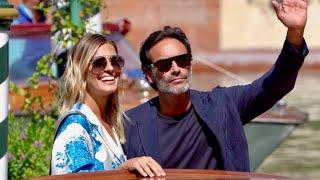 Sveva Alviti and Anthony Delon arriving at the Venice Film Festival 2020