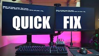 Reboot and select proper boot device FIX (Beginner's info)