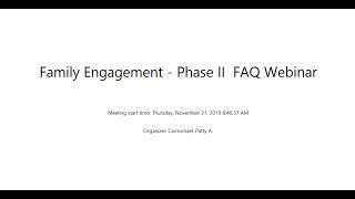 NDDPI Family Engagement Phase II Webinar