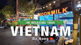 Da Nang, Vietnam | City Walk Walking Tour | Beach Walk to Expat Area |  4K 60fps