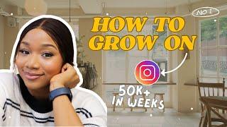 How to ACTUALLY grow on Instagram in 2025 | How I gained 50k followers fast (tips that REALLY WORK!)