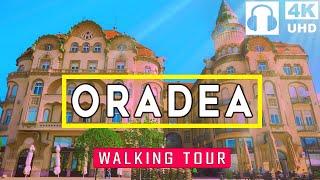 ORADEA, ROMANIA  - Best Walking Tour of Transylvania's Most Photogenic City [4K/60 UHD Binaural]