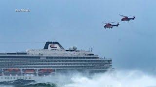 Cruise liner 9 ball storm in distress.