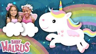 Princess Rainbow Unicorn Nursery Rhymes  The Wheels on the Bus, Clap Your Hands