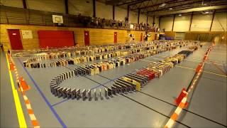 GUINNESS WORLD RECORD - Most books toppled in a domino fashion: 6535