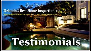 Orlando Home Inspection Testimonials | Orlando's Best Home Inspection Testimonials