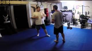 Keysi-Inspired Chest Grab And Elbow Attack