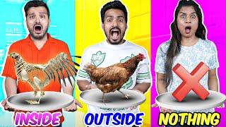 Inside Outside Eating Challenge