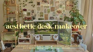 desk makeover  pinterest-inspired, desk organization, cozy aesthetic, productivity & gaming