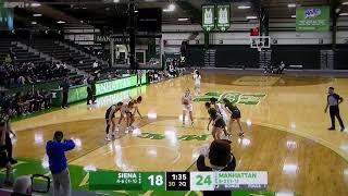 Manhattan's Ines Gimenez-Monserrat fouled, shoots free throws vs. Siena