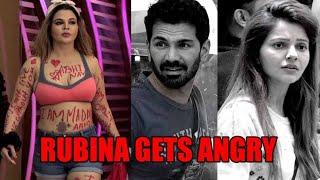 Bigg Boss 14 Day 92:Rakhi Sawant writes 'I Love Abhinav' all over her body, Rubina Dilaik gets angry