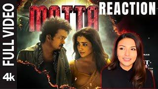 MATTA - Full Video Reaction | The Greatest of All Time | Thalapathy Vijay | Yuvan | Venkhat Prabhu