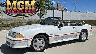 1992 Ford Mustang GT convertible with LOW miles. Stock and super clean! For Sale!