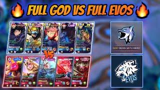 Ketemu Full Evos Esports !! FULL GOD VS FULL EVOS