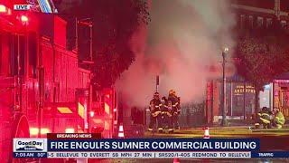 3-alarm fire burns multiple businesses in downtown Sumner (7:00 a.m.) | FOX 13 Seattle