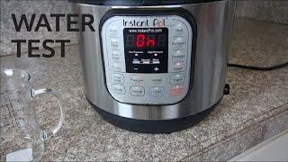 Instant Pot Water Test