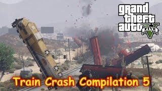 GTA5 train derailment accident collection 5