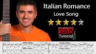 Italian Romance | Classical & Fingerstyle Guitar Tutorial + Sheet and Tab