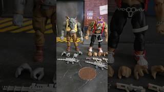 NECA TMNT Bebop and Rocksteady Closer Look #neca #necatoys #necatmnt #necafigure #tmnt #necafigures