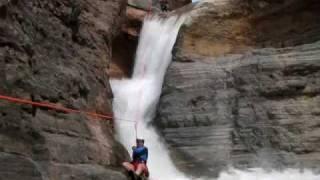 Dominic rappeling waterfalls.wmv