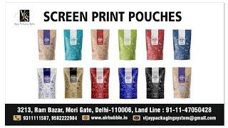 Get Your Own Brand Printed Zipper Stand Up Pouches as low as 500 pcs  @VijayPackagingSystem