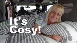 Sleeping in a Small Campervan