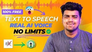 100% Free AI Voice GeneratorUnlimited Text To Speech | Realistic AI Voice | Elevenlabs Alternative